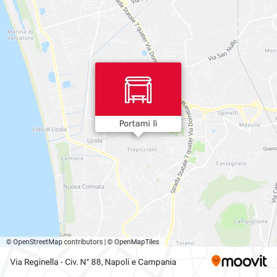 Mappa Via Reginella - Civ. N° 88