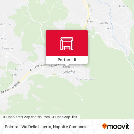 Mappa Solofra - Via Della Libertà