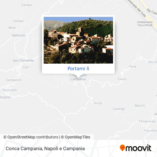 Mappa Conca Campania