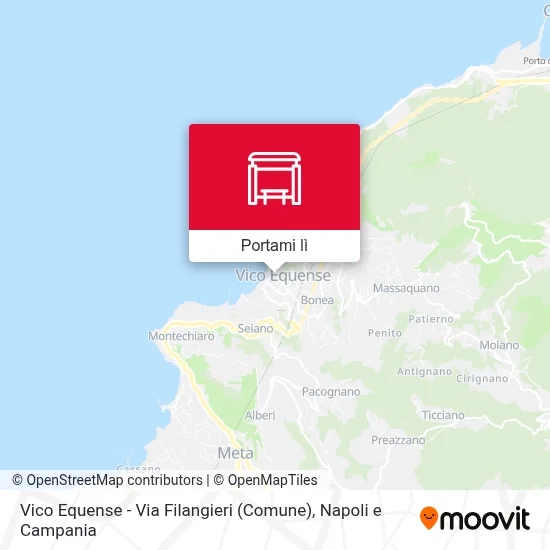 Mappa Vico Equense - Via Filangieri (Comune)