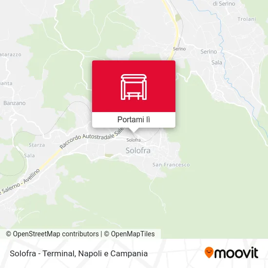 Mappa Solofra - Terminal