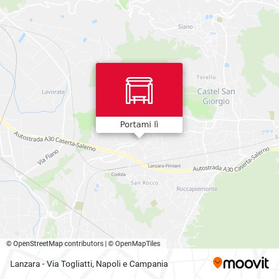 Mappa Lanzara - Via Togliatti