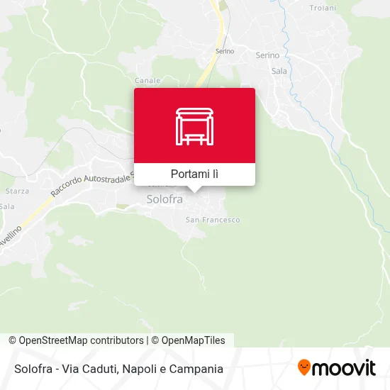 Mappa Solofra - Via Caduti