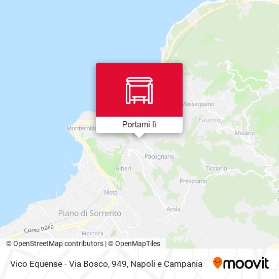 Mappa Vico Equense - Via Bosco, 949