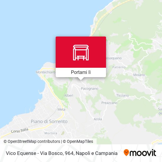 Mappa Vico Equense - Via Bosco, 964