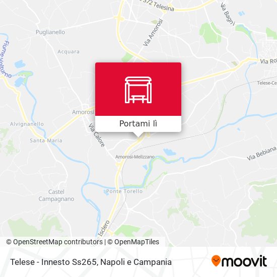 Mappa Telese - Innesto Ss265