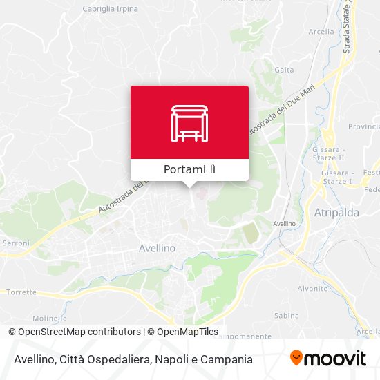 Mappa Avellino, Città Ospedaliera