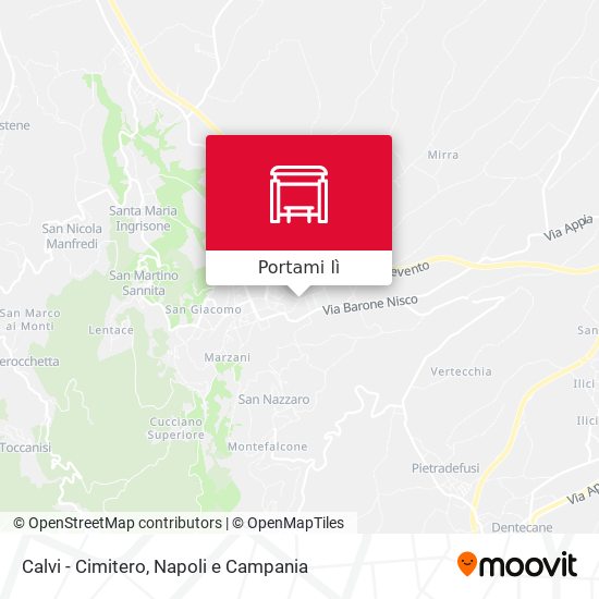Mappa Calvi - Cimitero