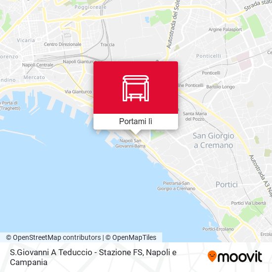 Mappa S.Giovanni A Teduccio - Stazione FS