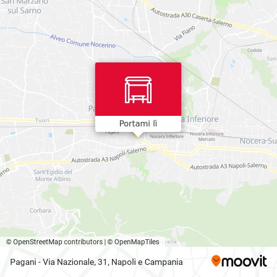 Mappa Pagani - Via Nazionale, 31