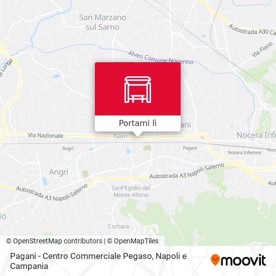 Mappa Pagani - Centro Commerciale Pegaso