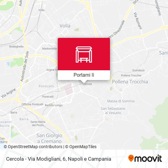 Mappa Cercola - Via Modigliani, 6