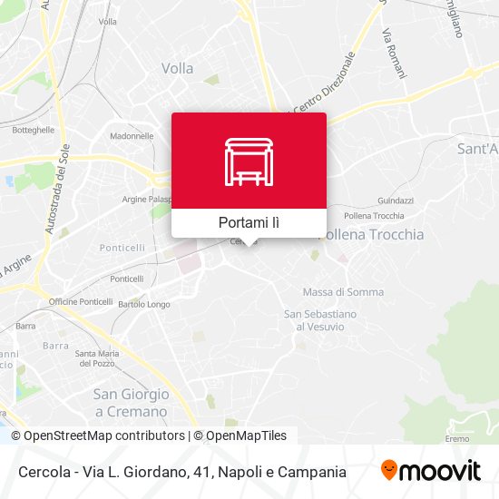 Mappa Cercola - Via L. Giordano, 41