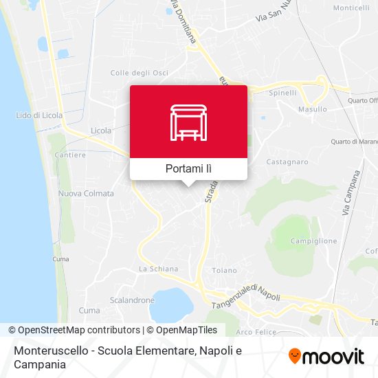 Mappa Monteruscello - Scuola Elementare
