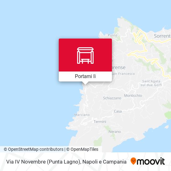 Mappa Via IV Novembre (Punta Lagno)