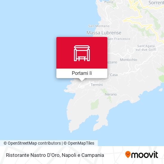 Mappa Ristorante Nastro D'Oro