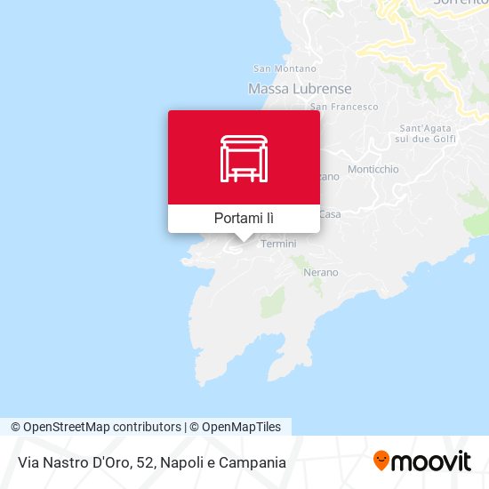Mappa Via Nastro D'Oro, 52