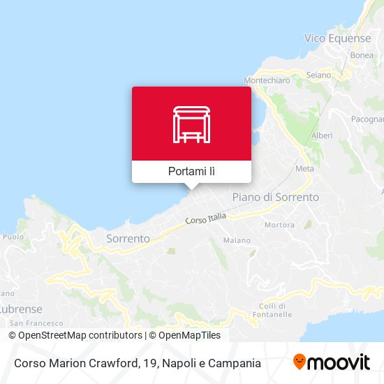 Mappa Corso Marion Crawford, 19