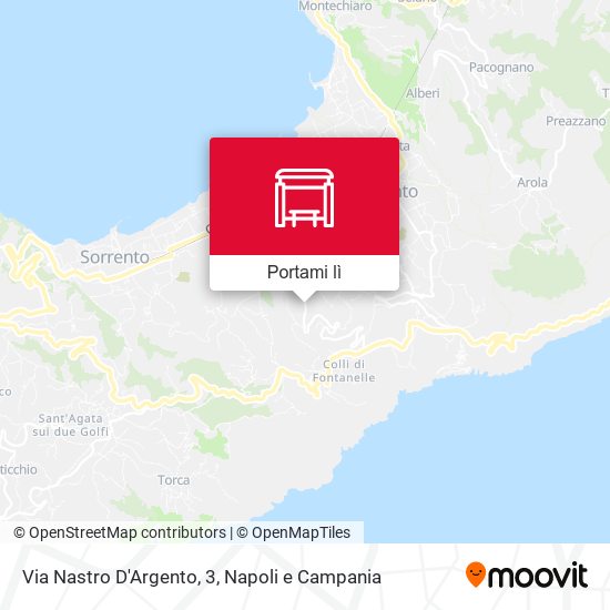 Mappa Via Nastro D'Argento, 3