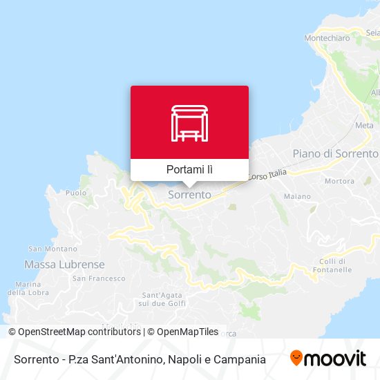Mappa Sorrento - P.za Sant'Antonino