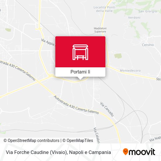 Mappa Via Forche Caudine (Vivaio)