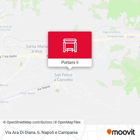 Mappa Via Ara Di Diana, 6
