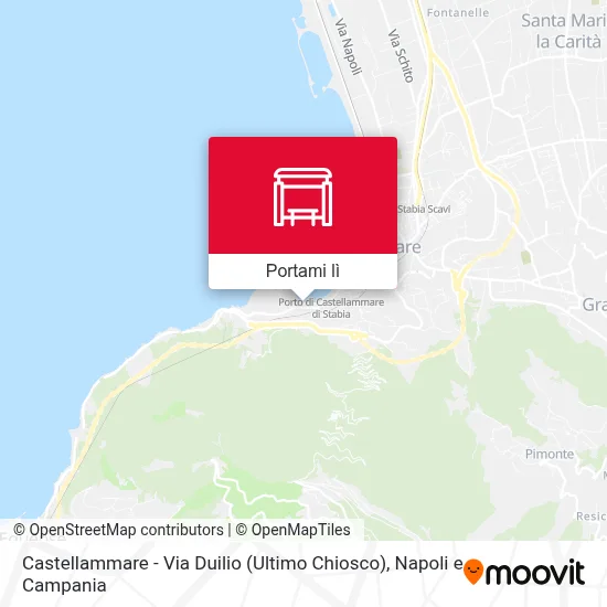 Mappa Castellammare - Via Duilio (Ultimo Chiosco)