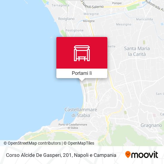 Mappa Corso Alcide De Gasperi, 201