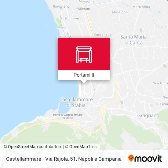 Mappa Castellammare - Via Rajola, 51