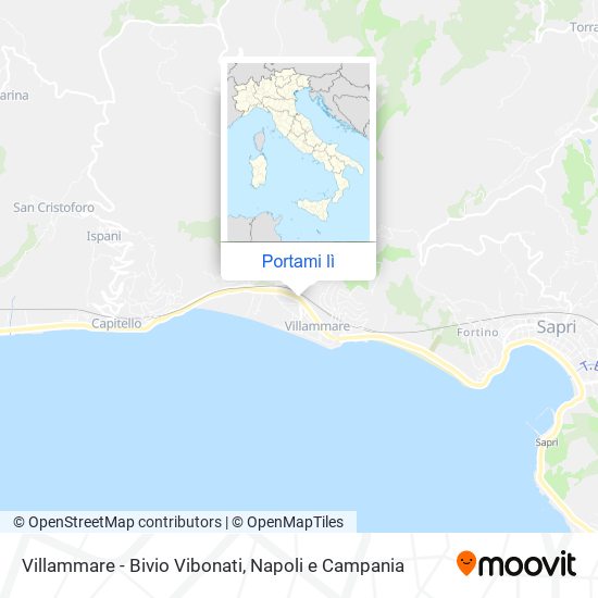 Mappa Villammare - Bivio Vibonati