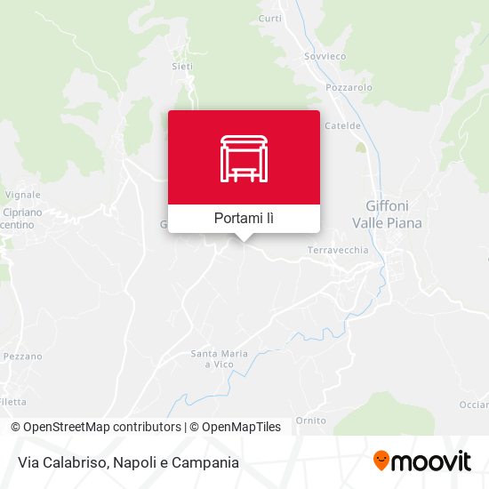 Mappa Via Calabriso