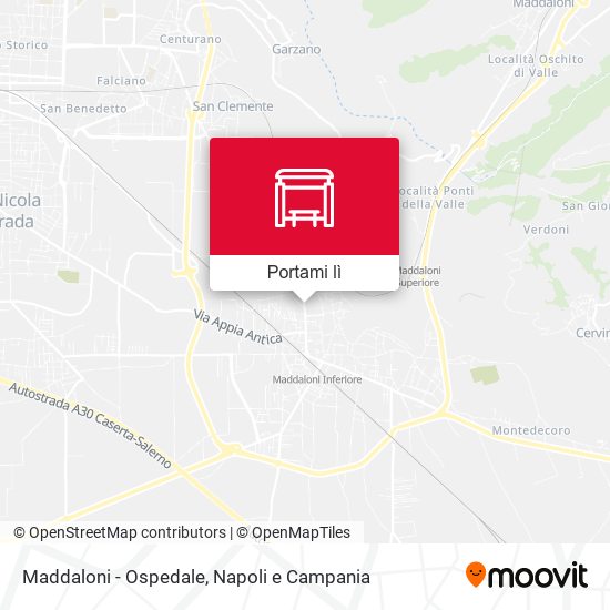 Mappa Maddaloni - Ospedale