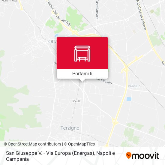 Mappa San Giuseppe V. - Via Europa (Energas)