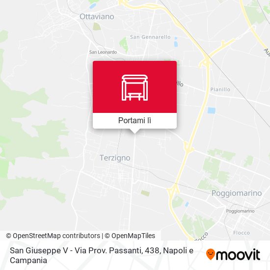 Mappa San Giuseppe V - Via Prov. Passanti, 438