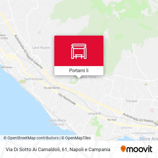 Mappa Via Di Sotto Ai Camaldoli, 61