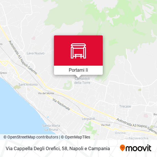 Mappa Via Cappella Degli Orefici, 58