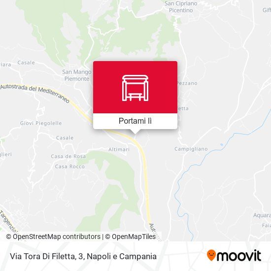 Mappa Via Tora Di Filetta, 3