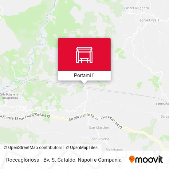 Mappa Roccagloriosa - Bv. S. Cataldo
