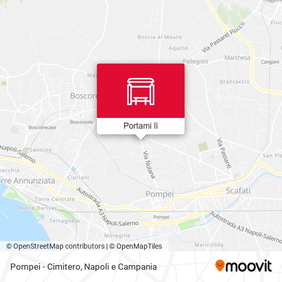 Mappa Pompei - Cimitero
