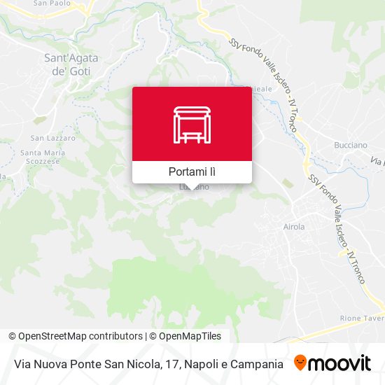 Mappa Via Nuova Ponte San Nicola, 17