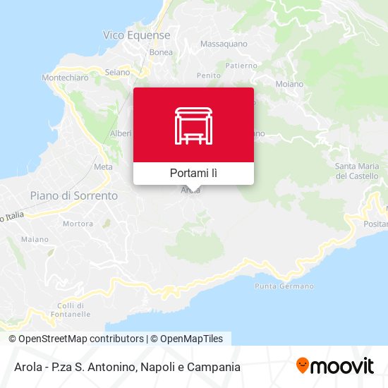Mappa Arola - P.za S. Antonino