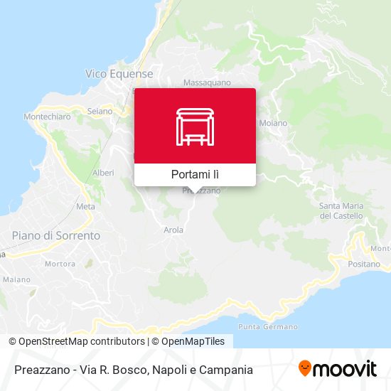 Mappa Preazzano - Via R. Bosco