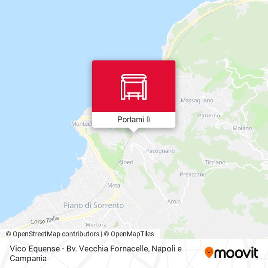 Mappa Vico Equense - Bv. Vecchia Fornacelle