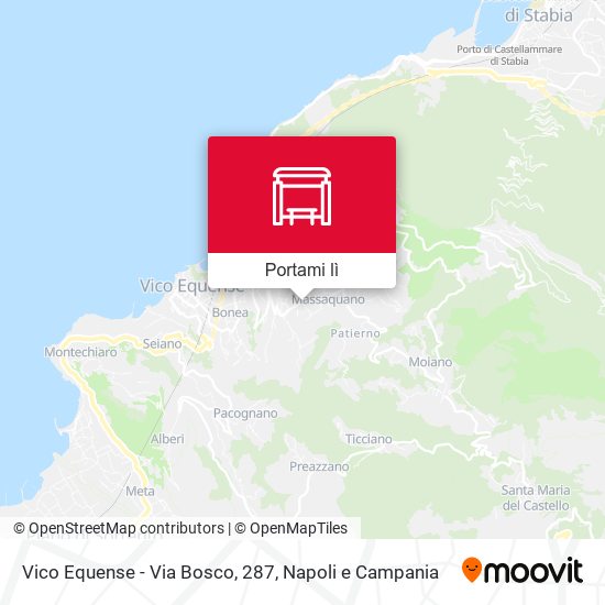 Mappa Vico Equense - Via Bosco, 287