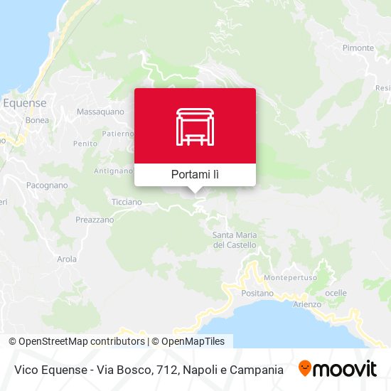 Mappa Vico Equense - Via Bosco, 712