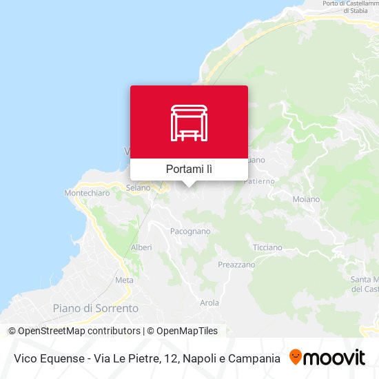 Mappa Vico Equense - Via Le Pietre, 12