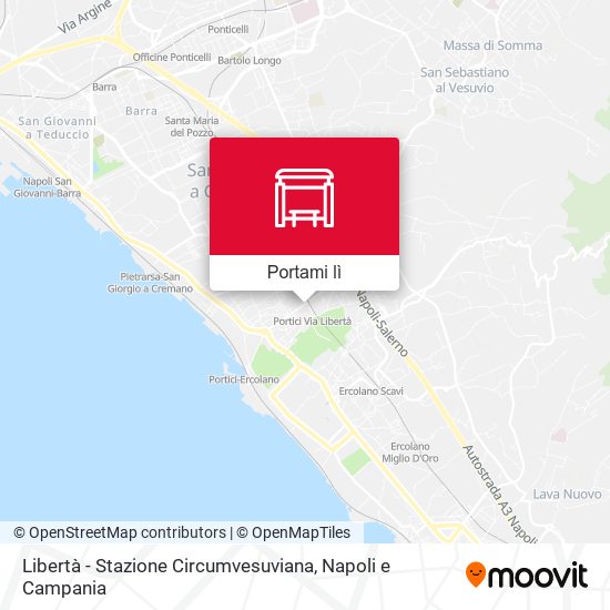 Mappa Libertà - Stazione Circumvesuviana