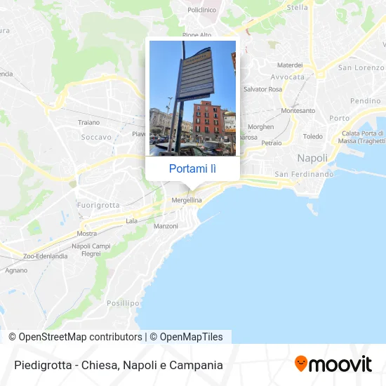 Mappa Piedigrotta - Chiesa