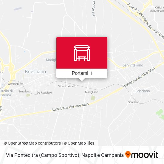 Mappa Via Pontecitra (Campo Sportivo)