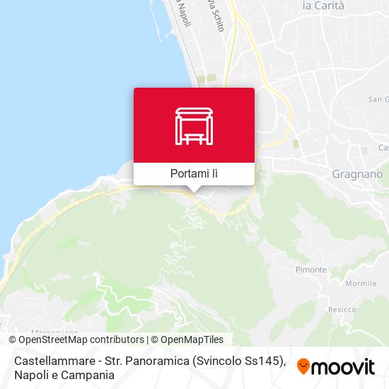 Mappa Castellammare - Str. Panoramica (Svincolo Ss145)